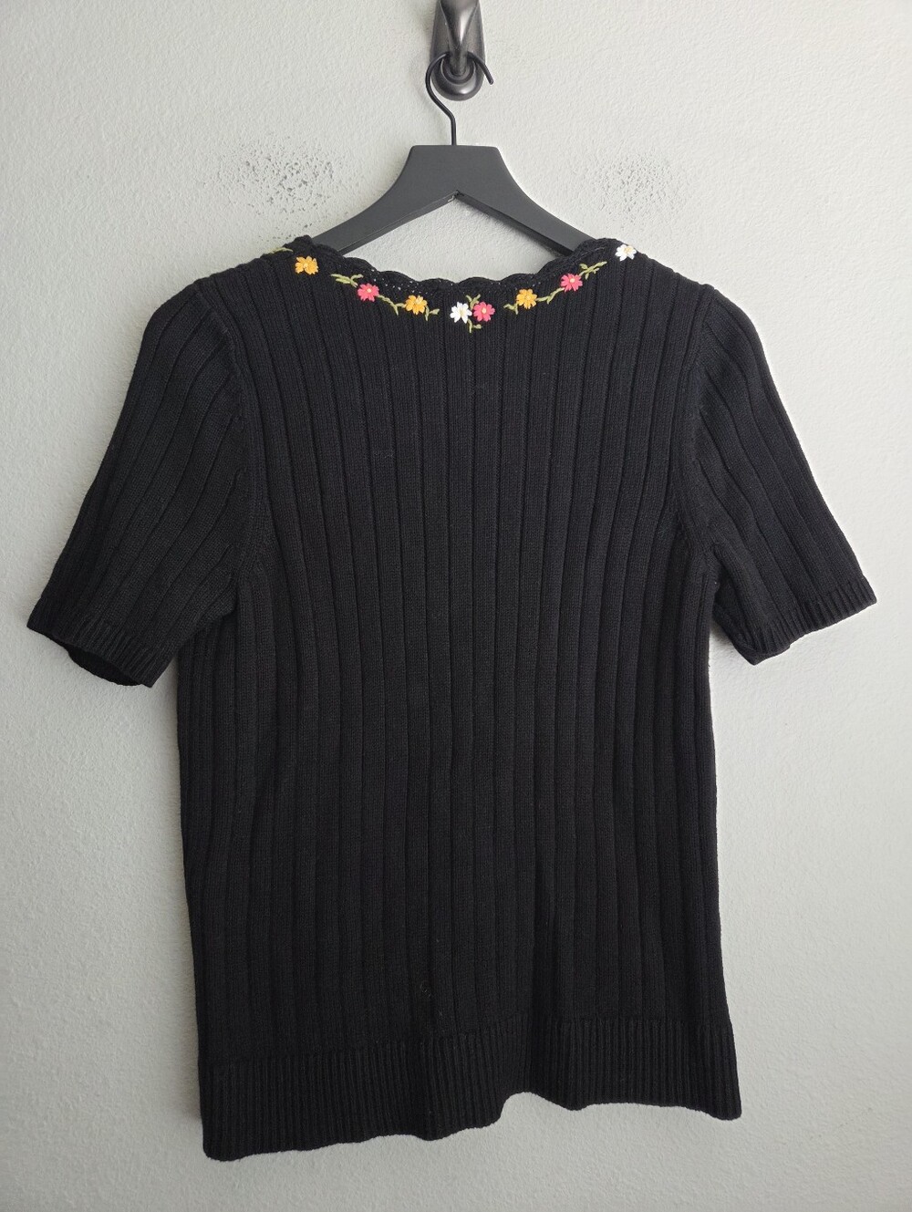 Sezane Ilena Cardigan in Black Multicolored size M - Picture 8 of 10